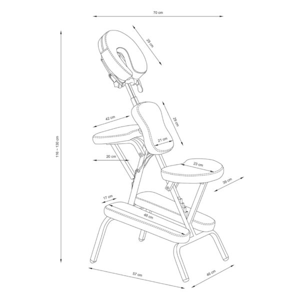 Silla Ergonómica Para Masaje Portatil - Image 6
