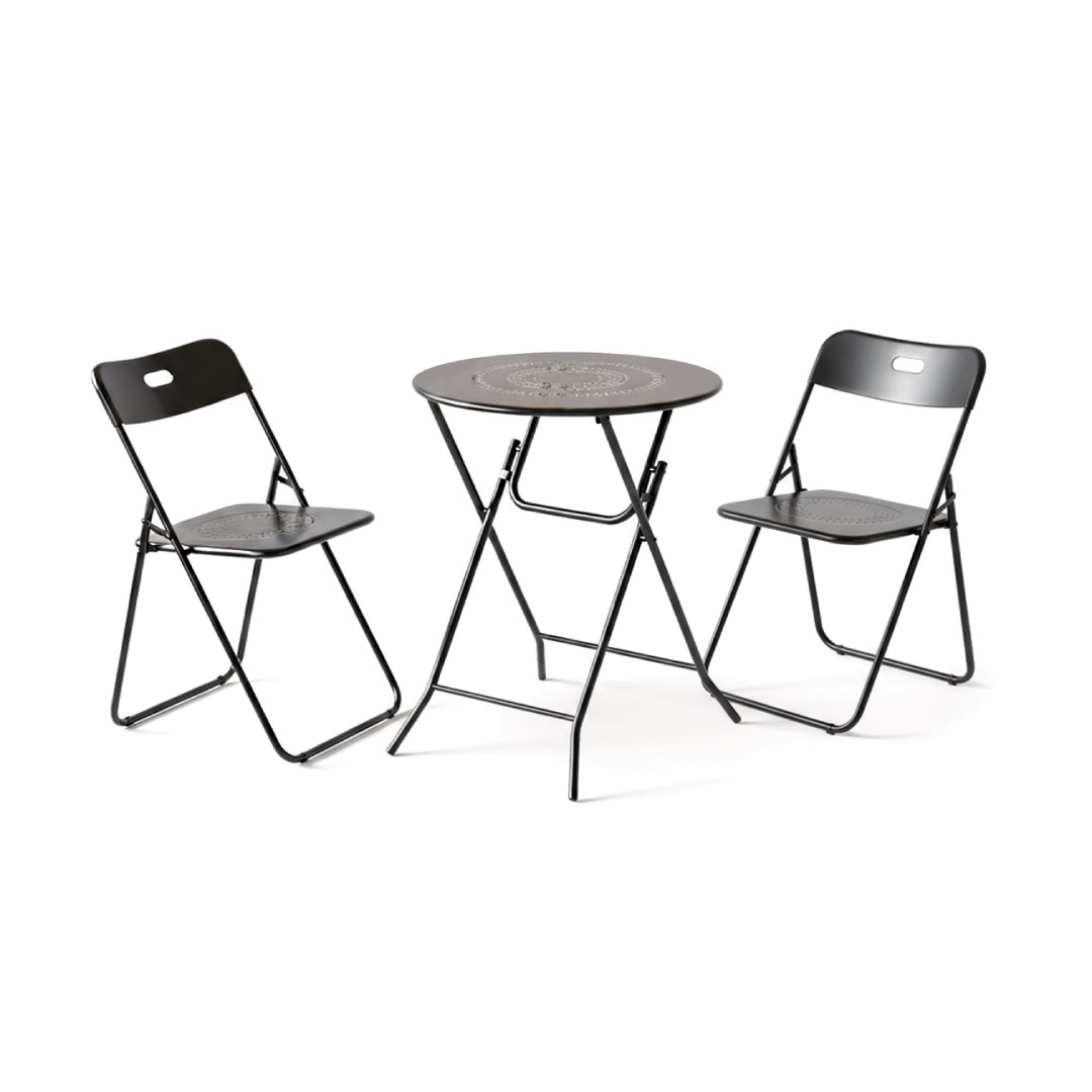 Set Mesa + 2 Sillas Plegables