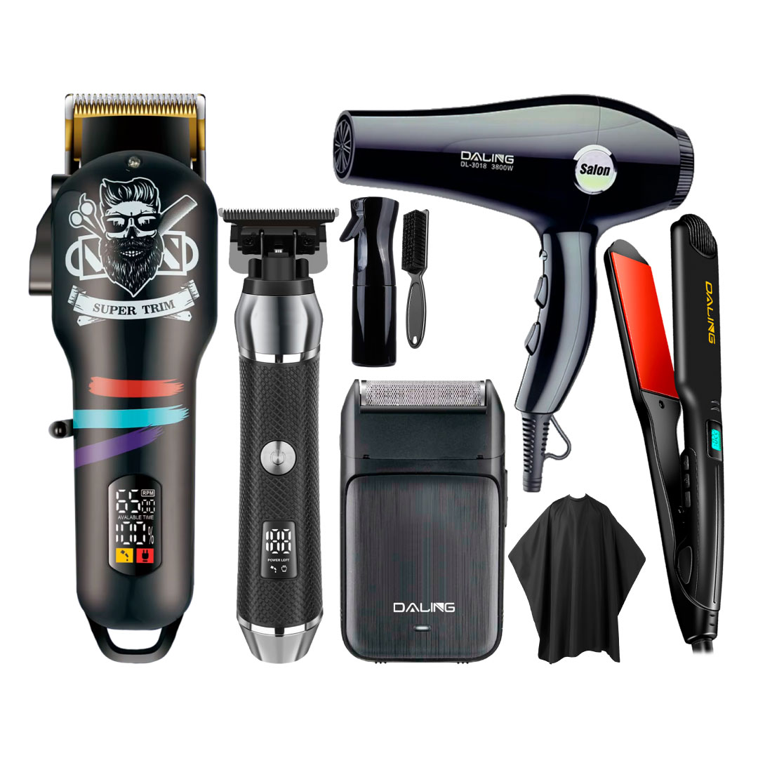 Set Peluquería Barbería Daling Kit 04