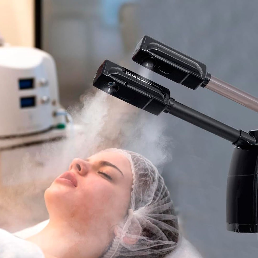 Vaporizador Facial Ozono Doble Biquilla + Lupa Led - Image 3